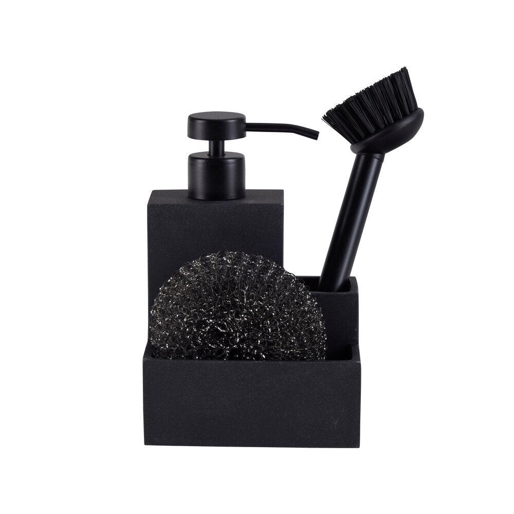 Opvaskesæt, 3i1 - sort